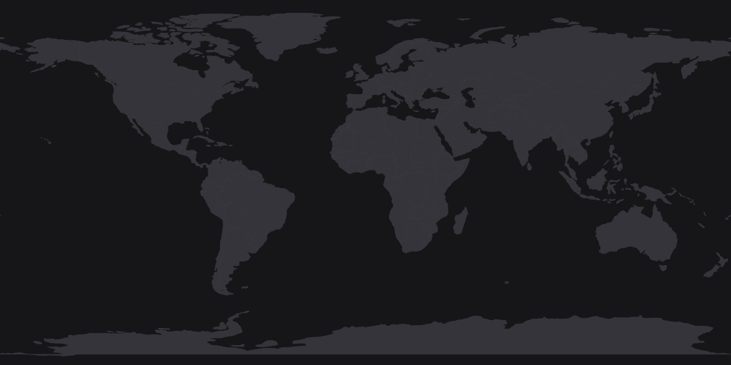 World map of visitors